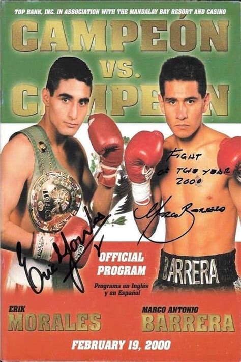 barrera vs morales|Erik Morales vs. Marco Antonio Barrera (1st meeting) .